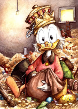 Watercolor tribute to Scrooge McDuck