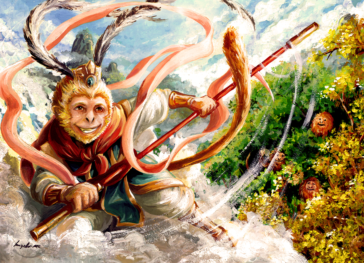 Sun Wukong Happy Year Of The Monkey By Eikomakimachi On.