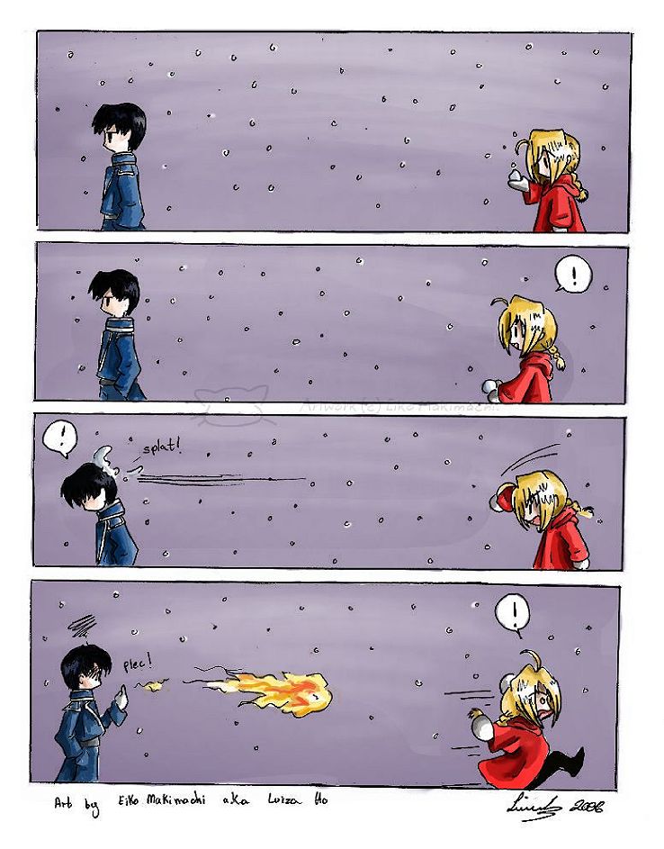 FMA: Snowball fight