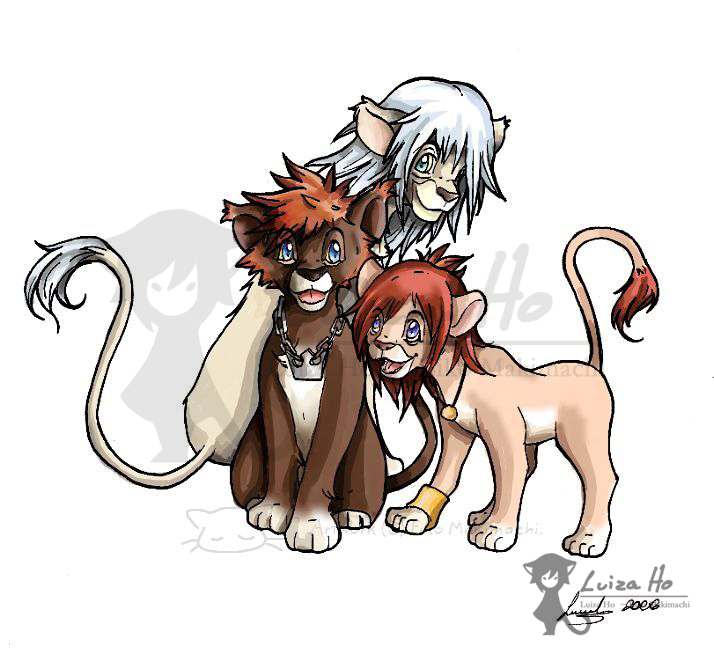 Sora+Riku+Kairi - Lion Form