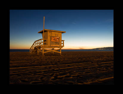 Venice Beach and Life Guard