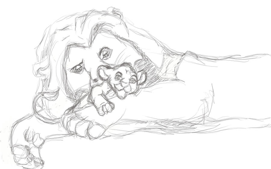 Musafa Simba Drawable Mufasa and Simba by KRIS9TENA on DeviantArt