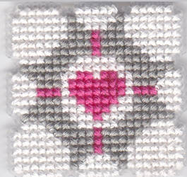 Companion Cube Cross stitch