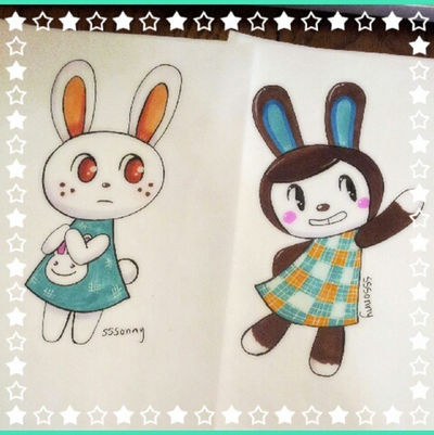 Ruby and Carmen - ACNL by sssonny on DeviantArt