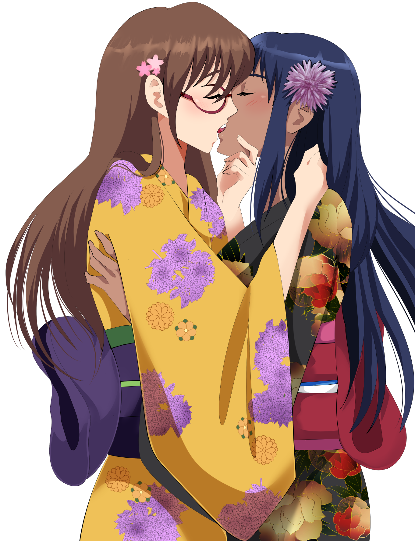 CM Yuri kiss by psyclopathe on DeviantArt