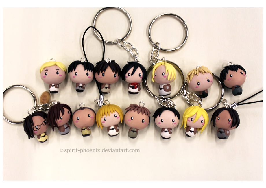 Shingeki no Kyojin charms