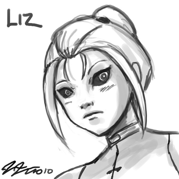 Liz Face Sketch