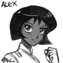 Totally Spies Alex Head Sketch