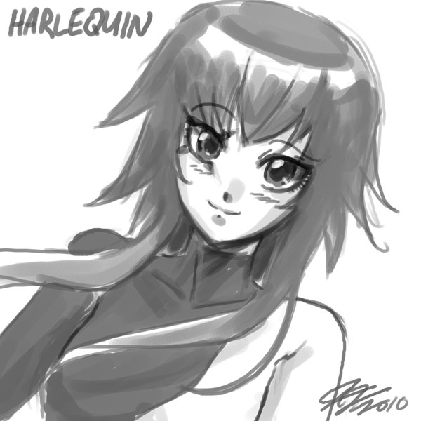 Harlequin Head Sketch