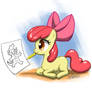 Apple Bloom Draws Spike