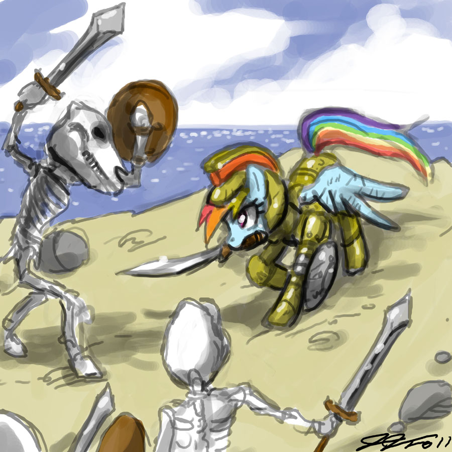 Dash versus the Skeletons