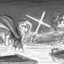 Jedi Battle Trixie vs Twilight