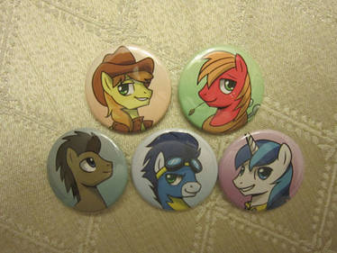 Dude Pony Buttons