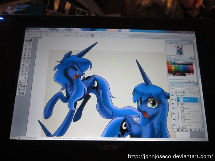 Wet Mane Luna Print for EQLA 2013