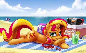 Sunset Sunbathing