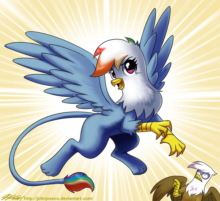 Rainbow Dash the Griffon