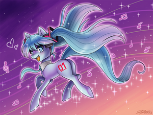 Hatsune Miku the Pony