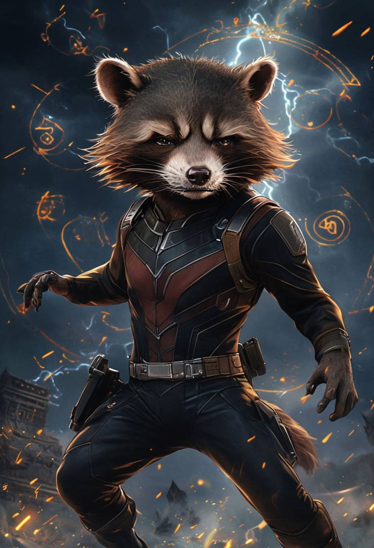 Rocket Racoon by kineticspeard19 on DeviantArt