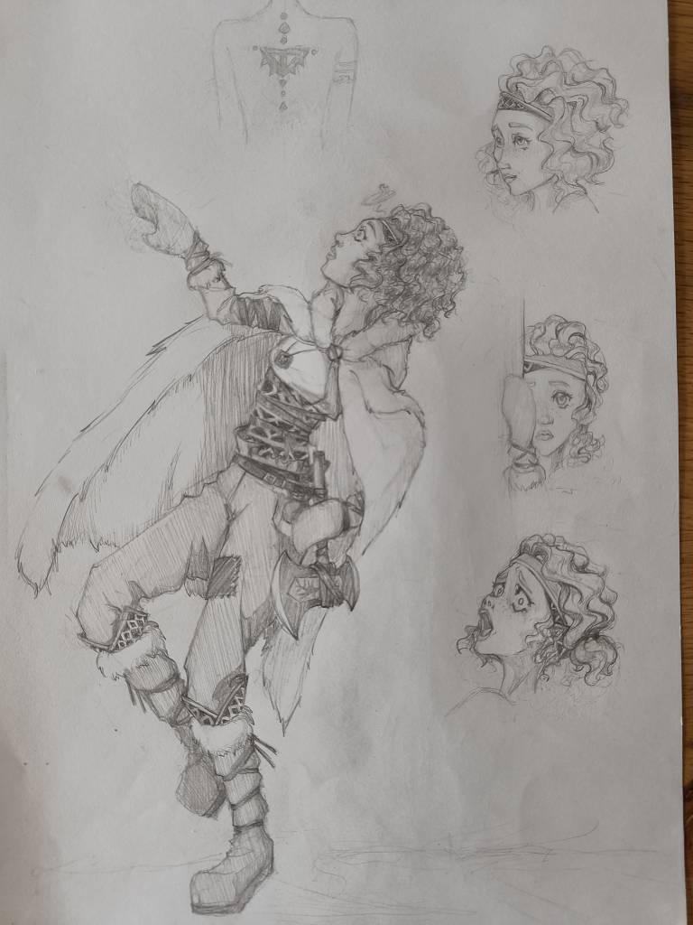 Raska - DSA Charakter Sheet pencil by PandorasIFox on DeviantArt