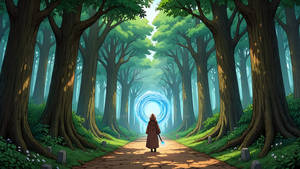 Portal Beneath the Forest Canopy