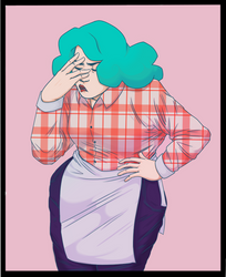 Frustrated Diner Lady