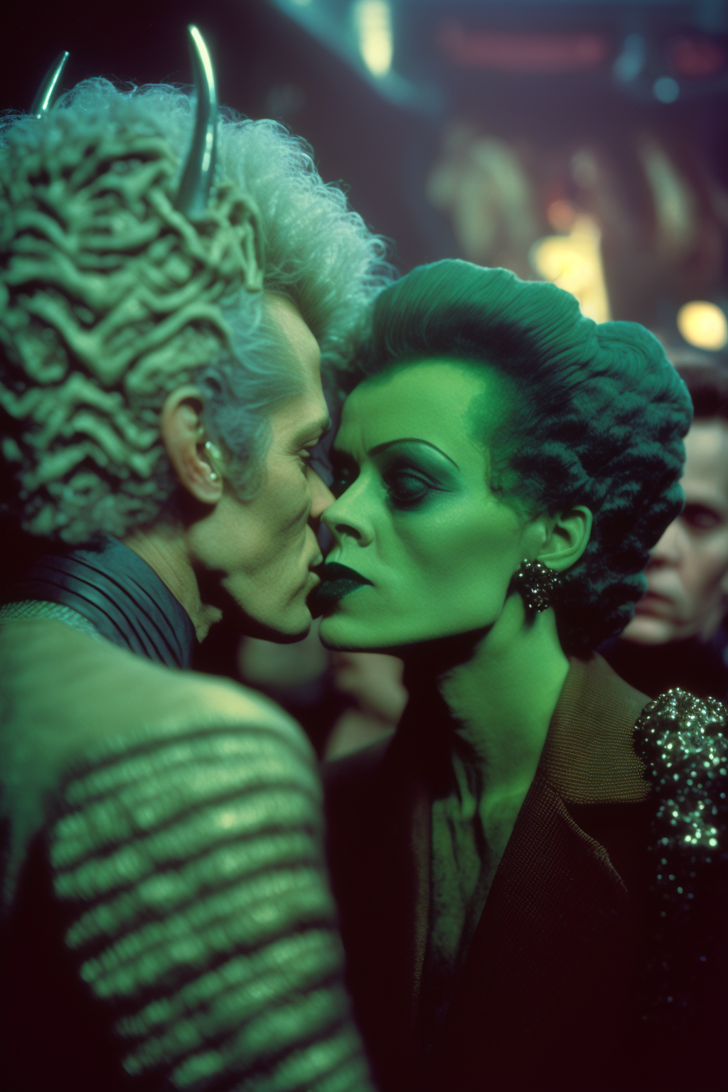 Unglitch io A Green Female Alien Kissing A Man 198 By TheUnglitch On unglitch-io-a-green-female-alien-kissing-a-man-198-by-theunglitch-on