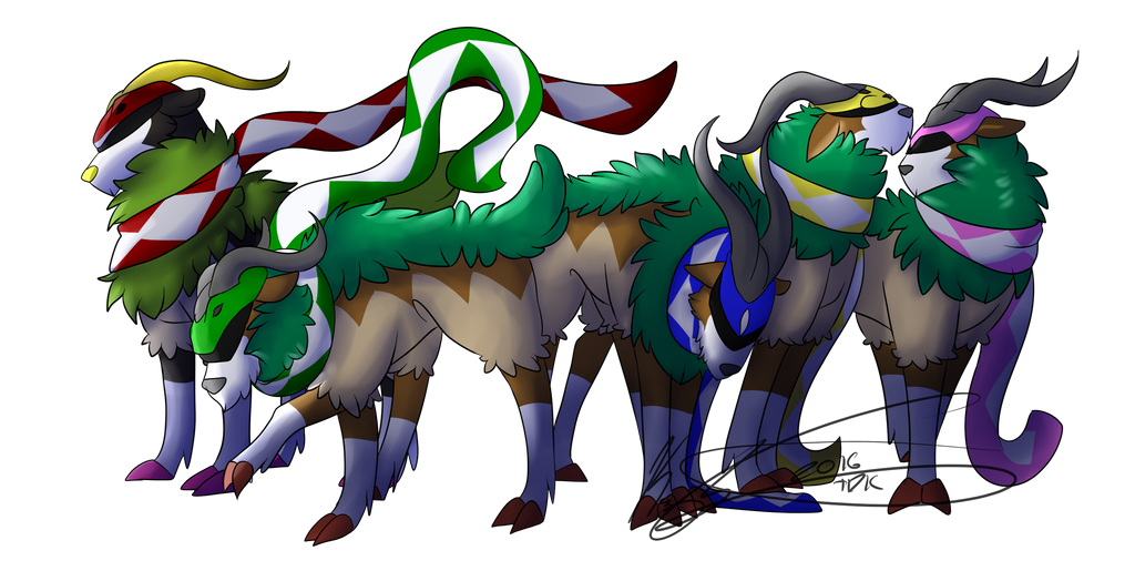 GoGoat Power Rangers! by QodzuKai on DeviantArt