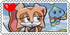 Cream The Rabbit and Cheese The Chao, stamp