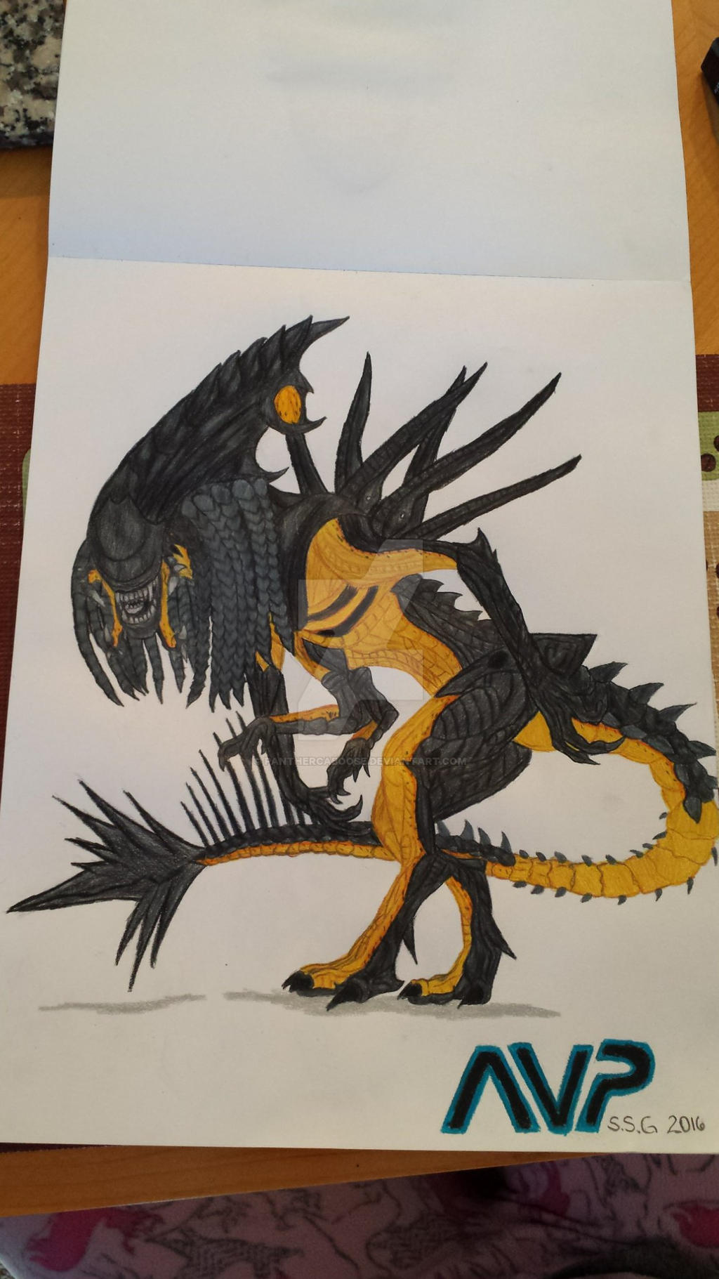 AvP Predalien Queen by PantherCaboose on DeviantArt