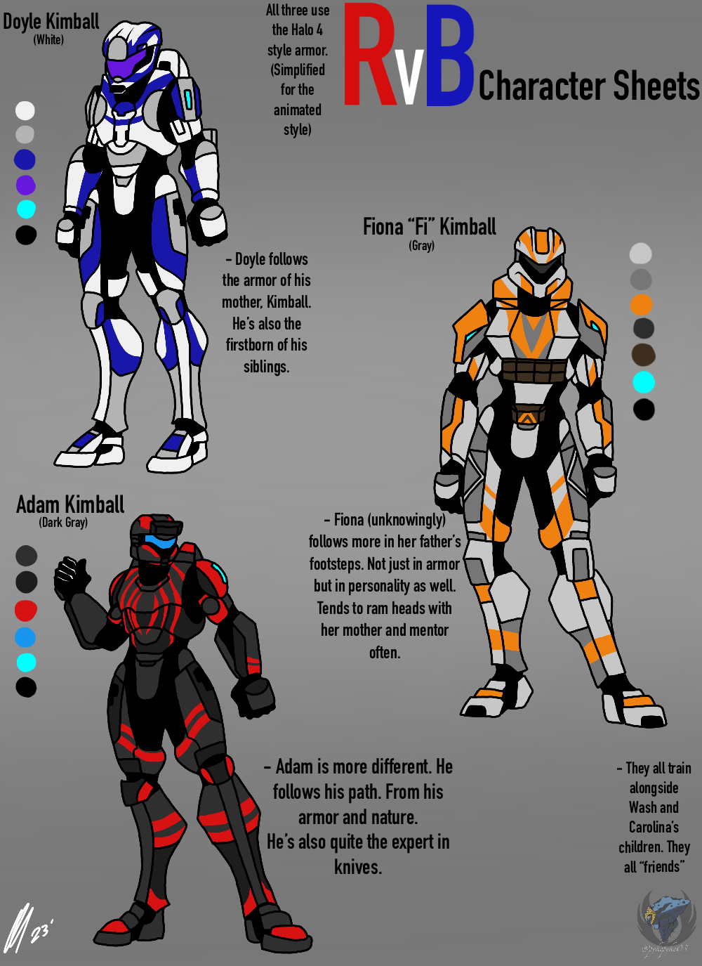 More RvB ocs by PantherCaboose on DeviantArt