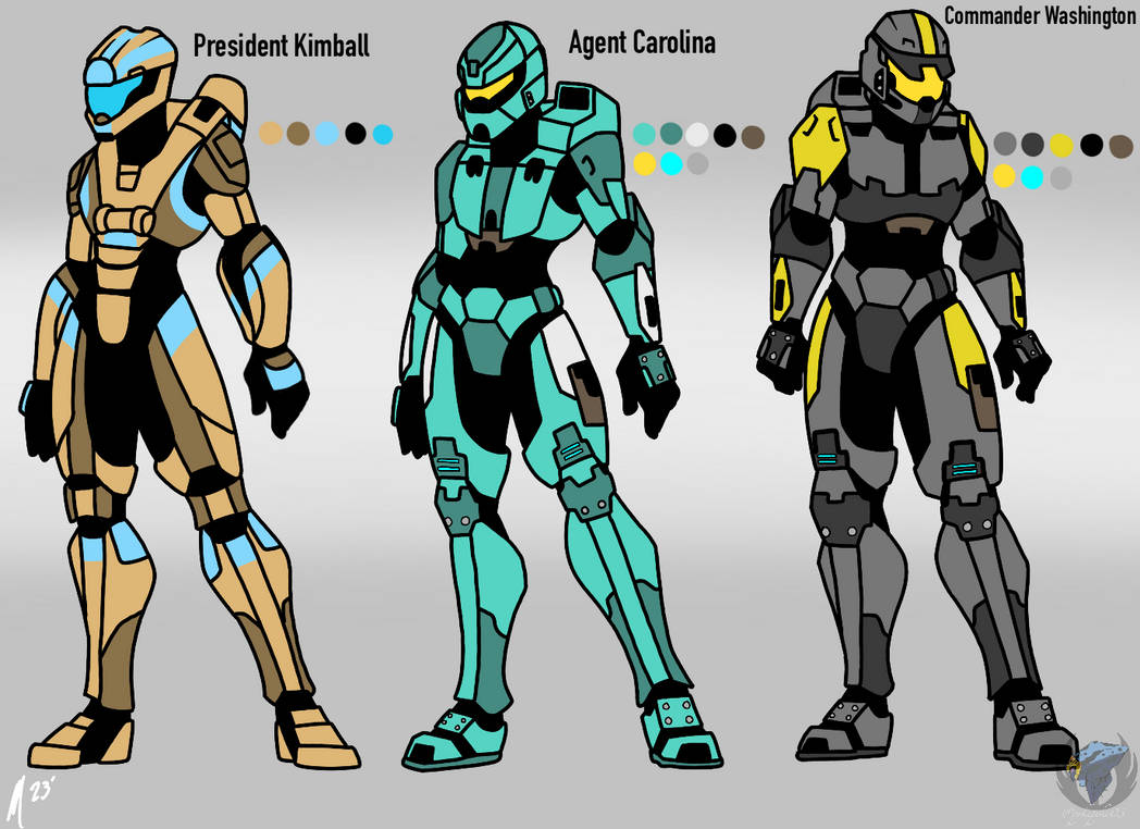 All Meta Suits Rvb RvB Leaders by BillFins on DeviantArt