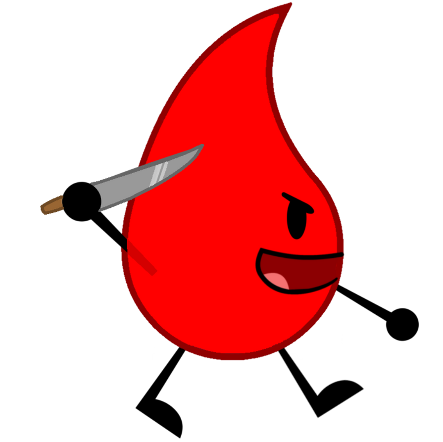 Blood drop from bfdi running by catboy100 on DeviantArt