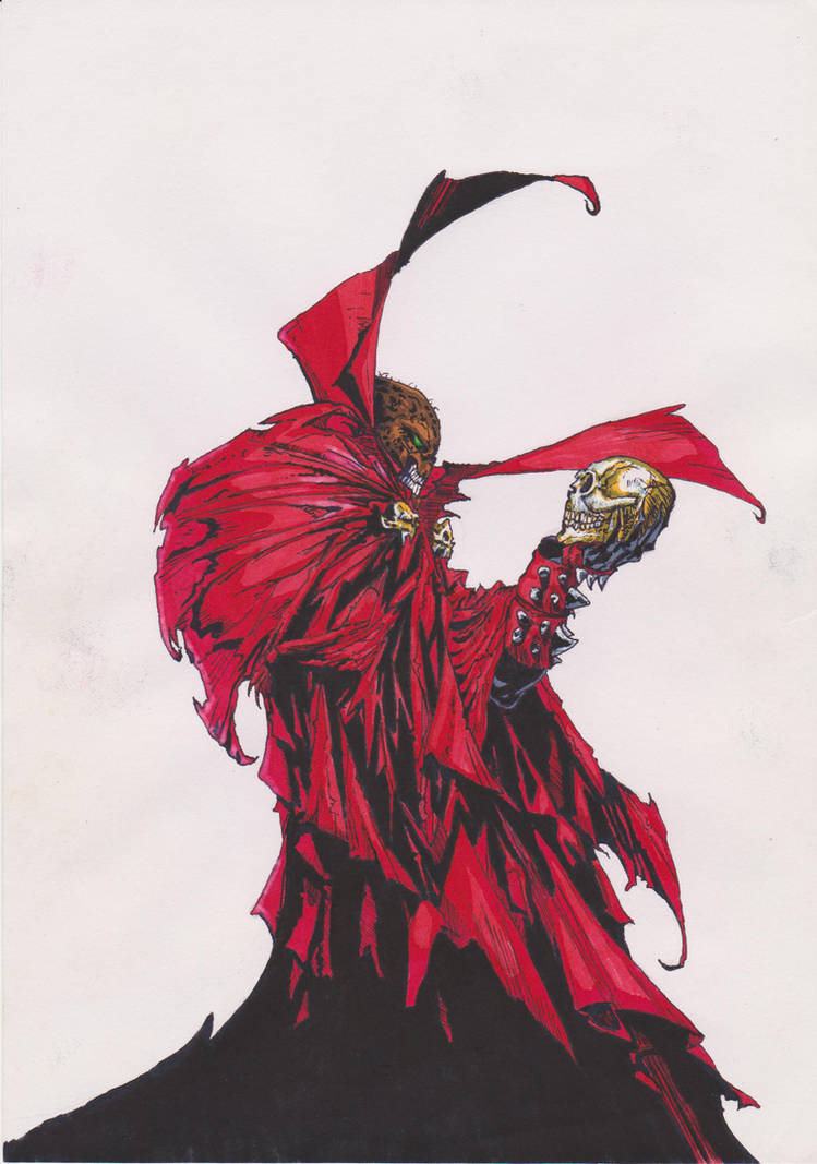 Spawn Drawing Inked spawn pen and ink drawing by Ben-BSW-Wade on DeviantArt