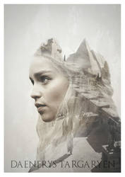 Daenerys - Game of Thrones Double Exposure Print