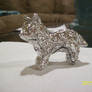 Wolf Tin Foil Sculpture