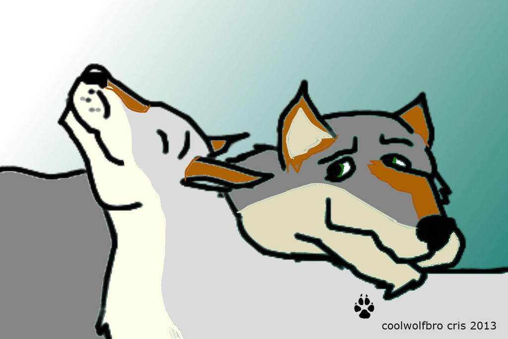 Wolf hug by coolwolfbro on DeviantArt