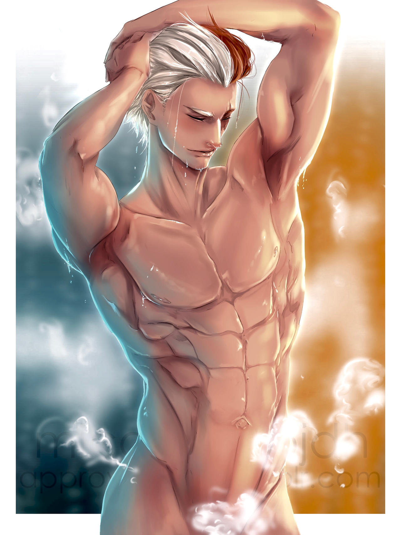 pic Shoto Todoroki Fanart Shirtless todoroki shouto grown up version by