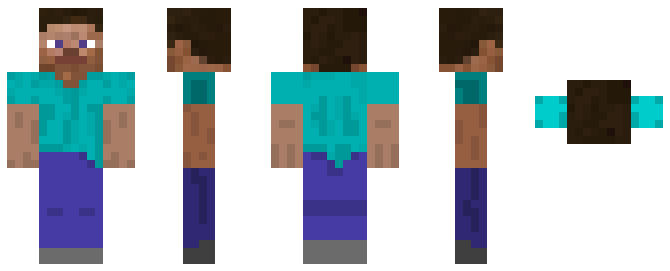Steve Types Minecraft Steve phases by Whiskascaty on DeviantArt