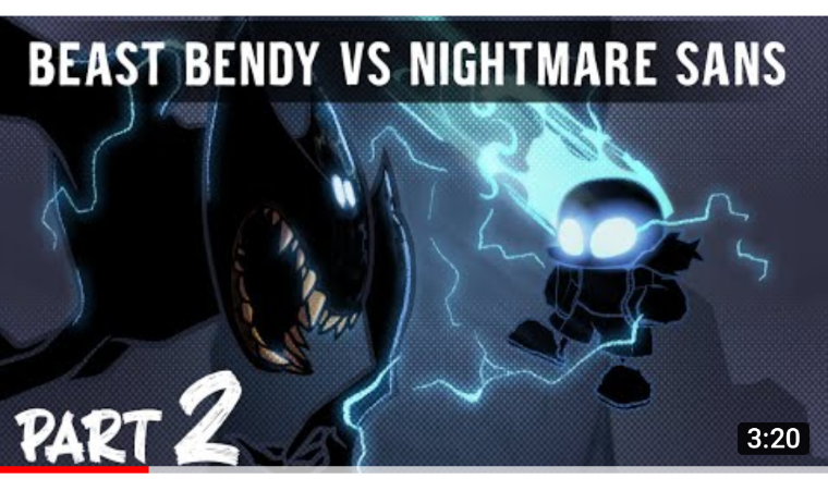 NIGHTMARE SANS VS BEAST BENDY (PART2) on Make a GIF