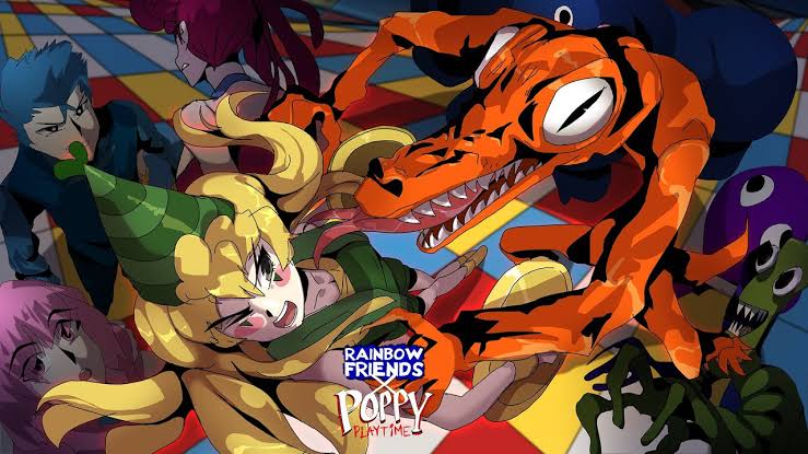 Rainbow friends red art in 2023  Friends wallpaper, Friend anime