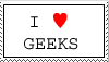 I Heart Geeks Stamp by AnimeElf7