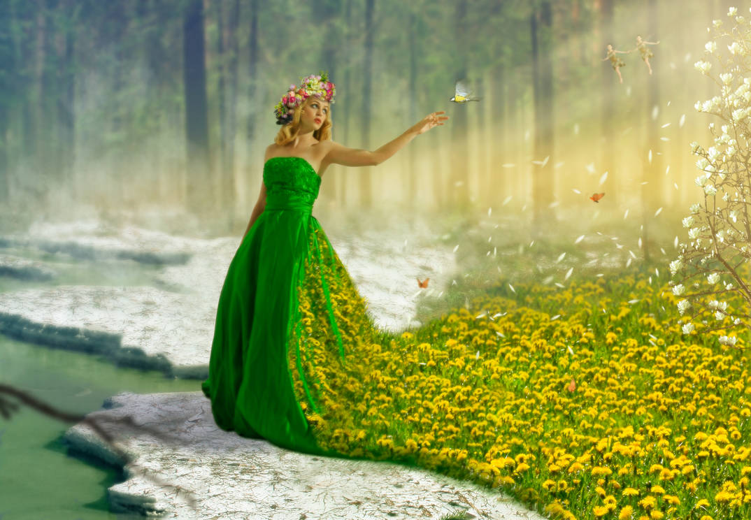 Spring Godness -Goddess of Spring by alexmats on DeviantArt