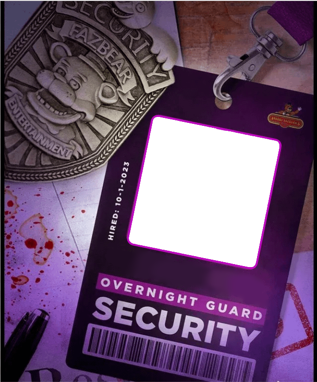 Five Nights At Freddy's Security guard template by Luckbutter21 on