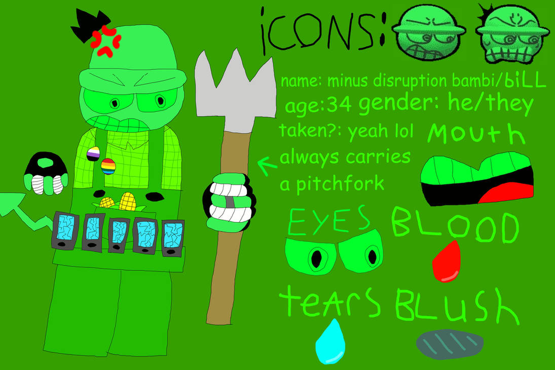 Minus Disruption Bambi Ref Sheet by THECL0CKW0RKARTIST73 on DeviantArt