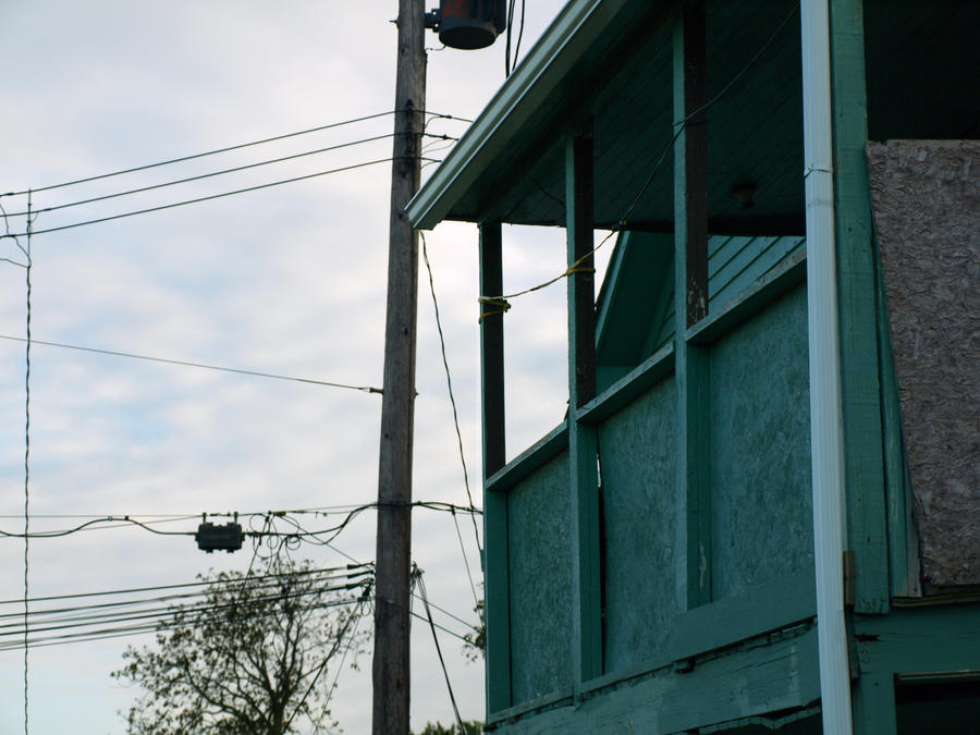 Old Green Balcony