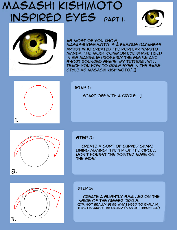 How To Draw Naruto Eyes Pt1 By Lilyart2006 On Deviantart
