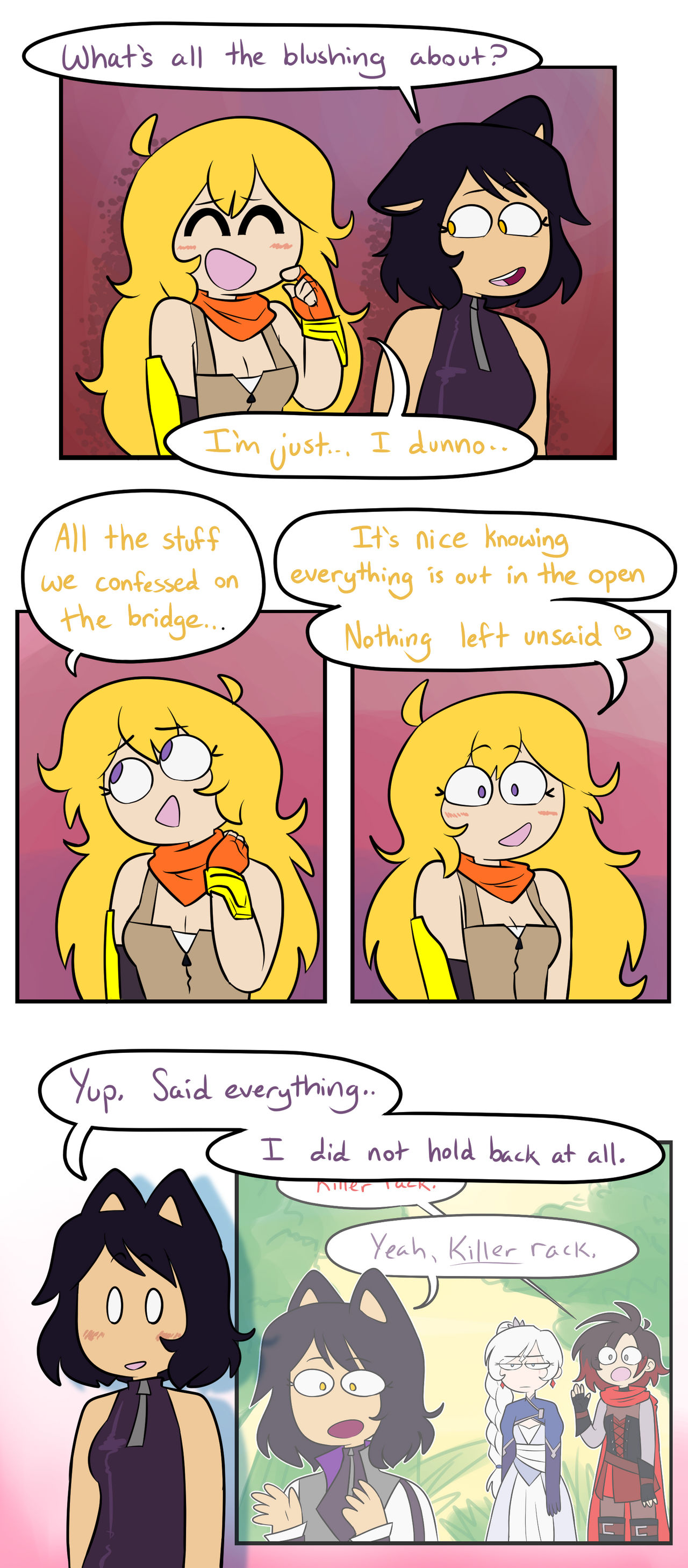 Beaconstrips: Bee Confessions (rwby v9) by JumpinJammies on DeviantArt