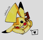 Tired little Pikachu by UchihaSama224