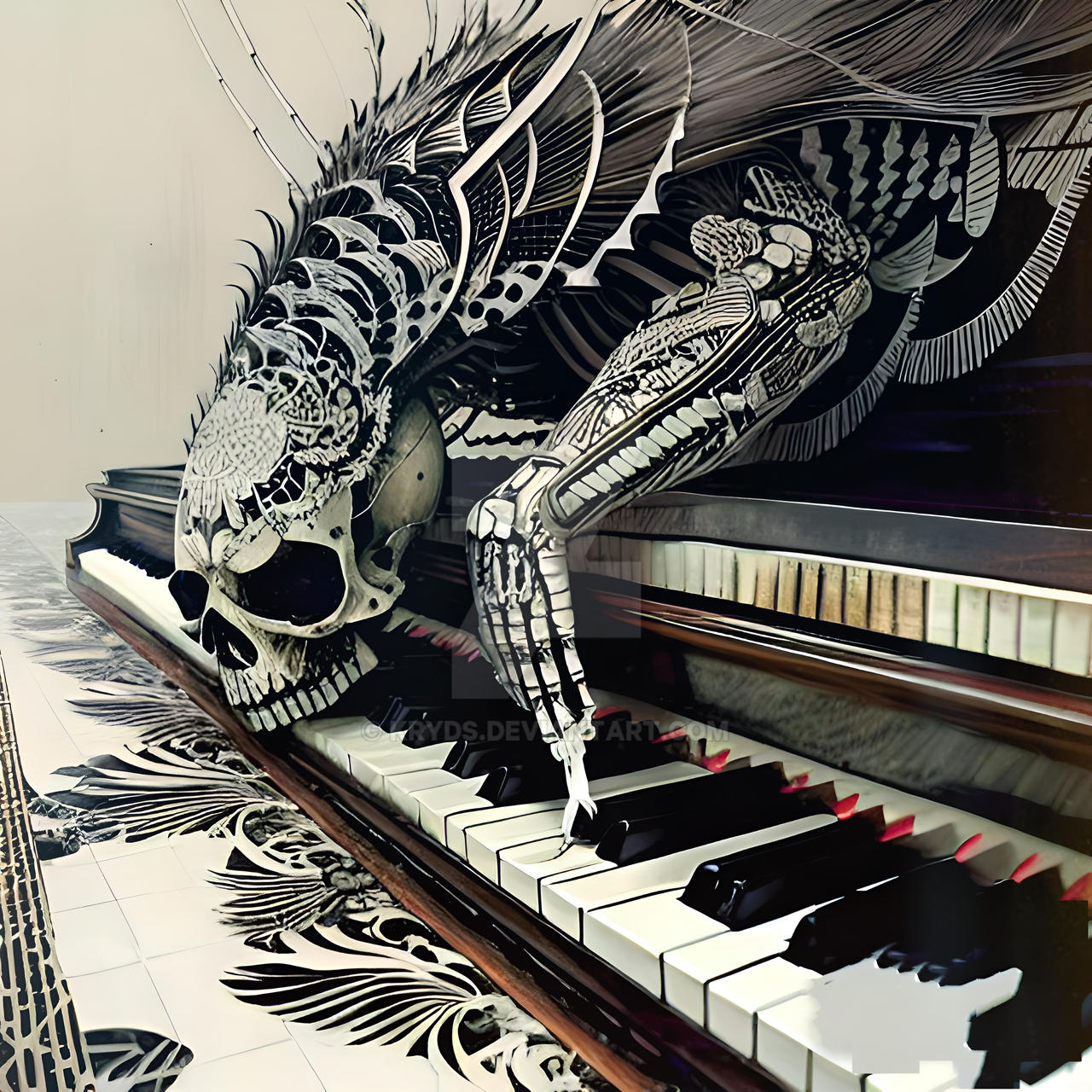 Death Playing Musical Instruments Death playing piano by KRYDS on DeviantArt