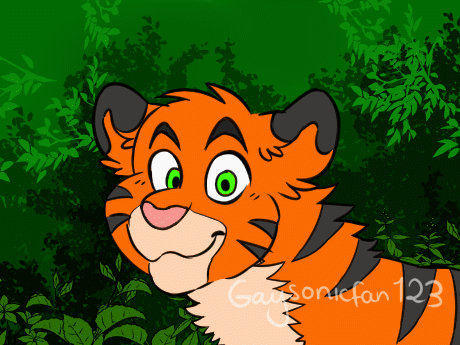 Short Toony Tiger smile Animation test by GAYSONICFAN123 on DeviantArt
